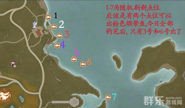无限暖暖粉色缎带鱼位置在哪里 粉色缎带鱼点位介绍