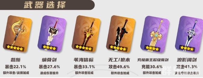 原神娜维娅怎么搭配最厉害 娜维娅武器怎么选