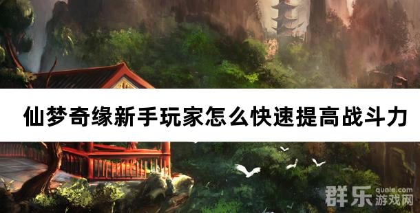 仙梦奇缘新手玩家怎么快速提高战斗力