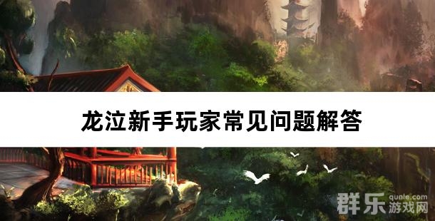 龙泣新手玩家常见问题解答