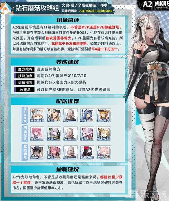 胜利女神新的希望A2角色怎么培养 A2如何配队